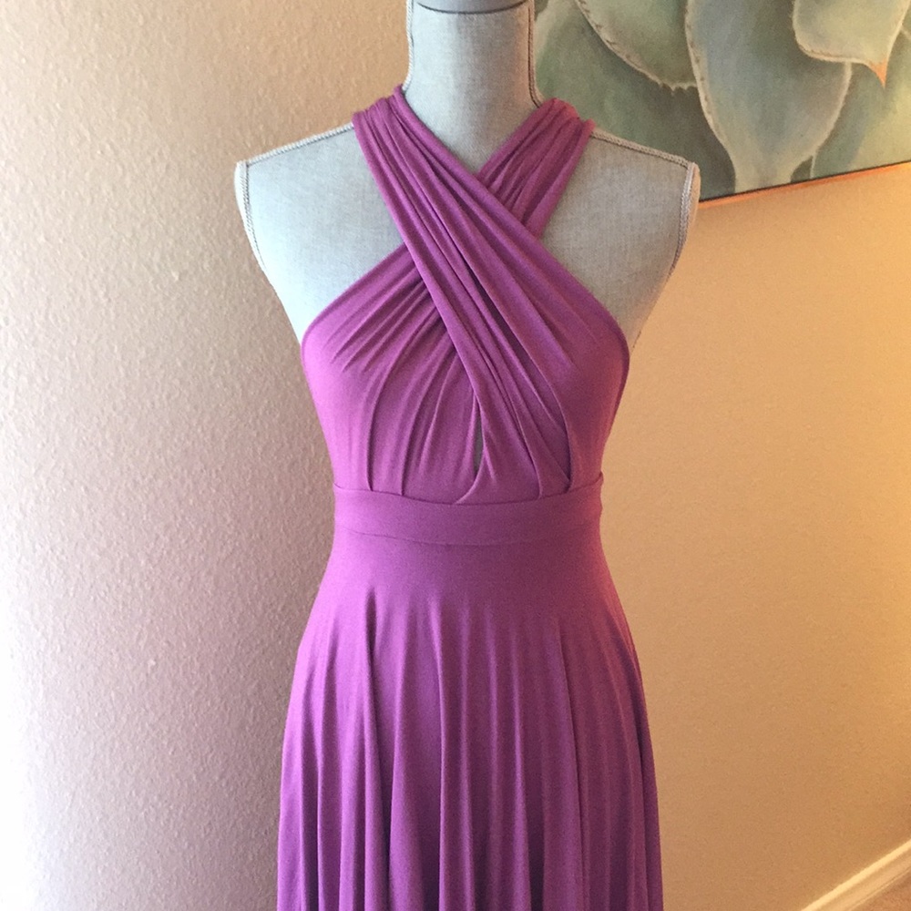 Beautiful magenta wrap dress